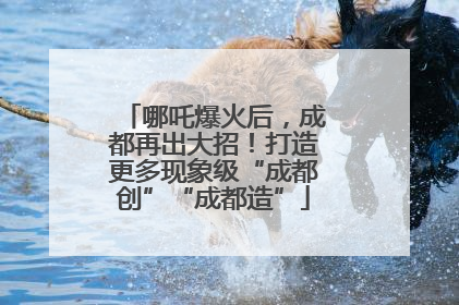 哪吒爆火后，成都再出大招！打造更多现象级“成都创”“成都造”
