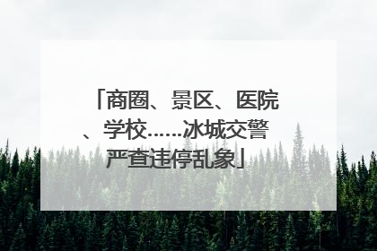 商圈、景区、医院、学校……冰城交警严查违停乱象