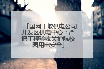 国网十堰供电公司开发区供电中心：严把工程验收关护航校园用电安全