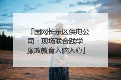 国网长乐区供电公司：现场联合践学 廉政教育入脑入心