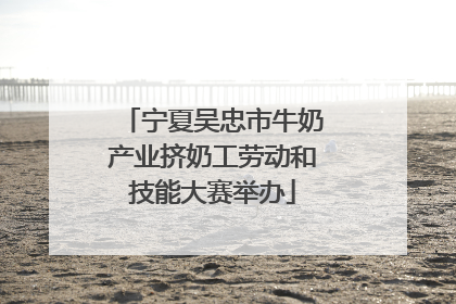 宁夏吴忠市牛奶产业挤奶工劳动和技能大赛举办