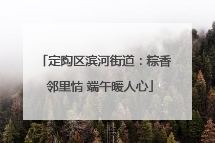 定陶区滨河街道：粽香邻里情 端午暖人心
