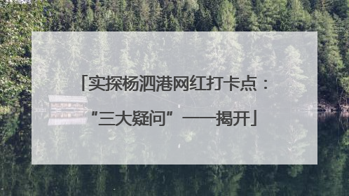 实探杨泗港网红打卡点：“三大疑问”一一揭开