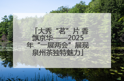大秀“茗”片 香飘京华——2025年“一展两会”展现泉州茶独特魅力