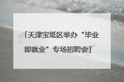 天津宝坻区举办“毕业即就业”专场招聘会