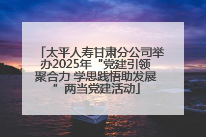 太平人寿甘肃分公司举办2025年“党建引领聚合力 学思践悟助发展”两当党建活动