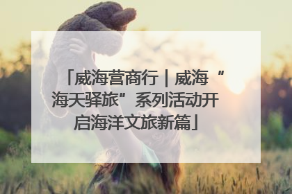 威海营商行｜威海“海天驿旅”系列活动开启海洋文旅新篇
