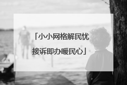 小小网格解民忧 接诉即办暖民心