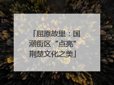 屈原故里：国潮街区“点亮”荆楚文化之美