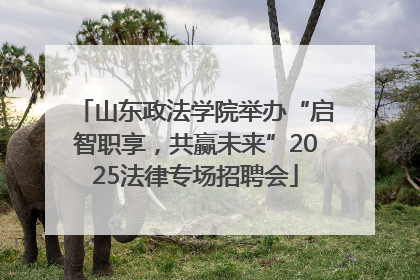 山东政法学院举办“启智职享，共赢未来”2025法律专场招聘会