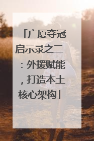 广厦夺冠启示录之二：外援赋能，打造本土核心架构