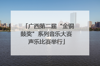 广西第二届“金铜鼓奖”系列音乐大赛声乐比赛举行