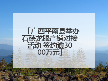 广西平南县举办石硖龙眼产销对接活动 签约逾3000万元