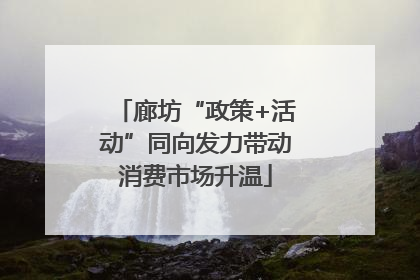 廊坊“政策+活动”同向发力带动消费市场升温