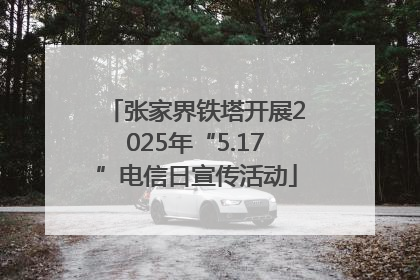 张家界铁塔开展2025年“5.17”电信日宣传活动