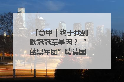意甲｜终于找到欧冠冠军基因？“蓝黑军团”聘请国米名宿齐沃执教