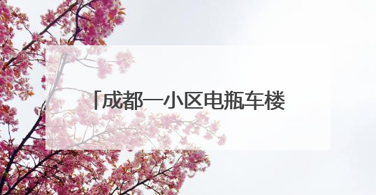 成都一小区电瓶车楼道“飞线充电”酿火灾，一家四口1死2伤，涉事车主被刑拘