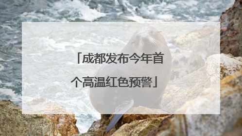 成都发布今年首个高温红色预警