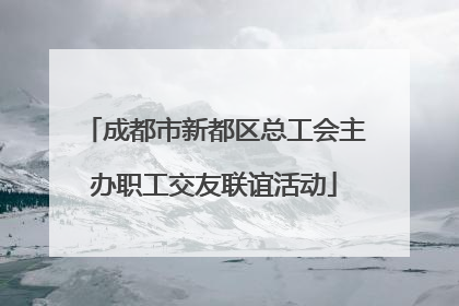 成都市新都区总工会主办职工交友联谊活动