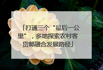 打通三个“最后一公里”，多地探索农村客货邮融合发展路径
