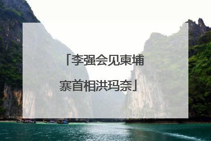 李强会见柬埔寨首相洪玛奈