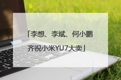 李想、李斌、何小鹏齐祝小米YU7大卖