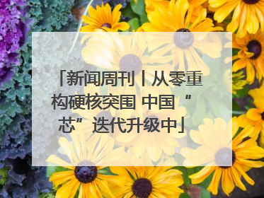 新闻周刊丨从零重构硬核突围 中国“芯”迭代升级中