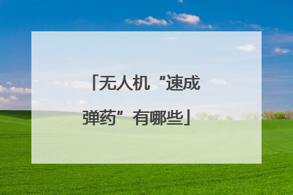 无人机“速成弹药”有哪些