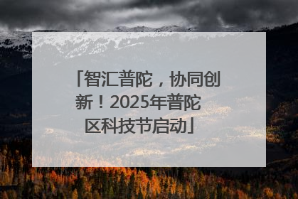 智汇普陀，协同创新！2025年普陀区科技节启动