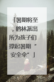 暑期将至，鹤林派出所为孩子们撑起暑期“安全伞”