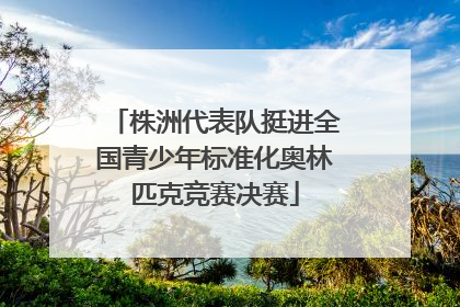 株洲代表队挺进全国青少年标准化奥林匹克竞赛决赛