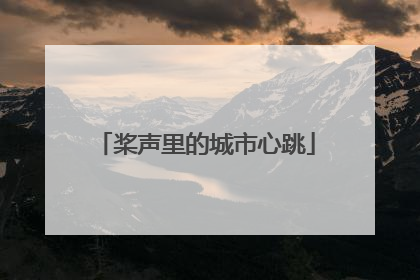 桨声里的城市心跳