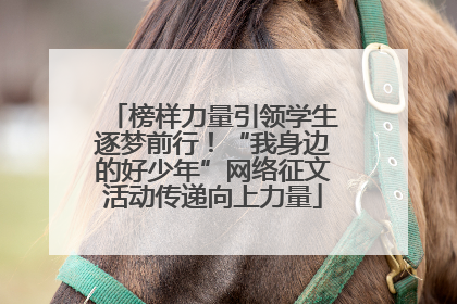 榜样力量引领学生逐梦前行！“我身边的好少年”网络征文活动传递向上力量