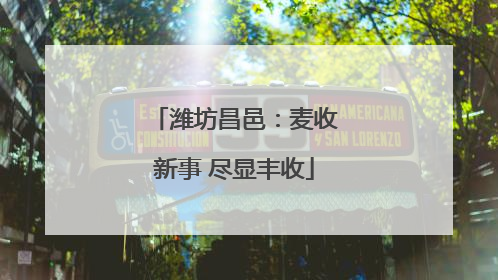 潍坊昌邑：麦收新事 尽显丰收
