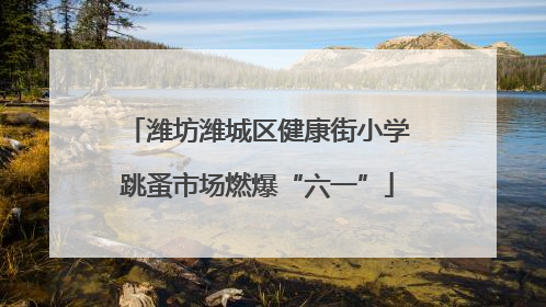 潍坊潍城区健康街小学跳蚤市场燃爆“六一”