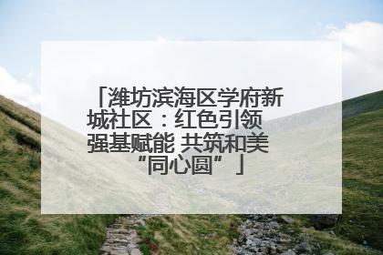 潍坊滨海区学府新城社区：红色引领 强基赋能 共筑和美“同心圆”