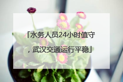 水务人员24小时值守，武汉交通运行平稳