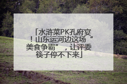 水浒菜PK孔府宴！山东运河边这场“美食争霸”，让评委筷子停不下来