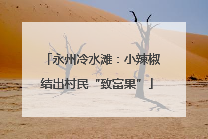 永州冷水滩：小辣椒结出村民“致富果”