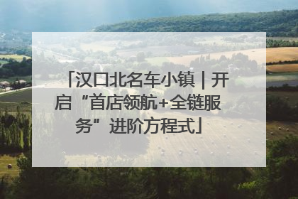 汉口北名车小镇｜开启“首店领航+全链服务”进阶方程式