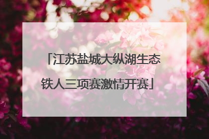 江苏盐城大纵湖生态铁人三项赛激情开赛