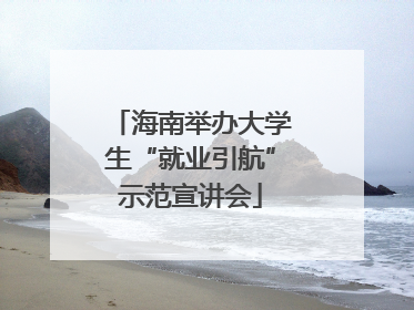 海南举办大学生“就业引航”示范宣讲会