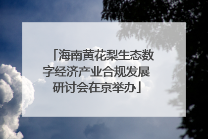 海南黄花梨生态数字经济产业合规发展研讨会在京举办