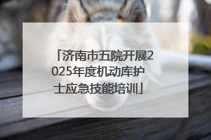 济南市五院开展2025年度机动库护士应急技能培训