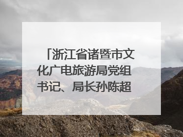 浙江省诸暨市文化广电旅游局党组书记、局长孙陈超：以“西施”IP激活全域旅游 打造县域文旅融合新标杆｜第七届全国县域旅游研究成果发布系列活动