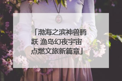 渤海之滨神兽腾跃 渔岛幻夜宇宙点燃文旅新篇章