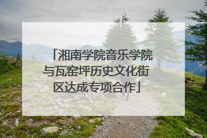 湘南学院音乐学院与瓦窑坪历史文化街区达成专项合作