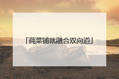 莼菜铺就融合双向道