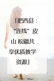 肥西县：“连线”皮山 皖疆共享优质教学资源