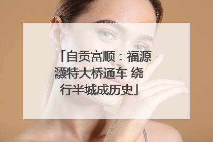 自贡富顺：福源灏特大桥通车 绕行半城成历史